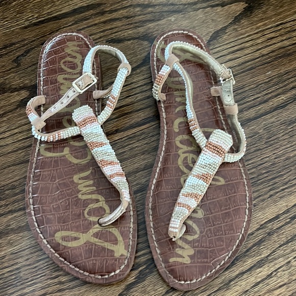Sam Edelman beaded flat sandals. Excellent condition. Worn once. - Picture 2 of 2